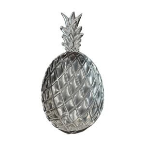 Designer Decorative Aluminum Pineapple Plate Dish Home Decor by Bruce Fox Design